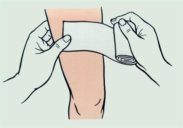 Повязки. Правильное наложение бинта